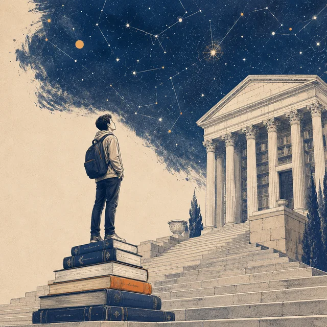 知识学术型:立于书与神庙之上,仰望学问的星空